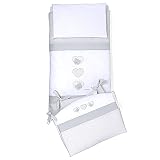 Foppapedretti 9900279163 Lovely completo edredón, blanco/gris