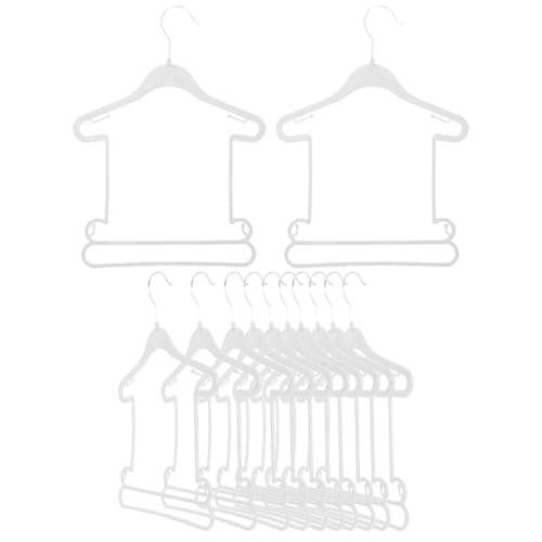 OSOLADY y Resistencia a Deformaciones de Plástico 12 Perchas de Color Diseño Antideslizante para Ropa de y Trajes Infantiles para Secado y Almacenamiento