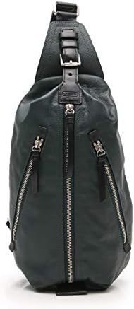 Amazon コーチ Coach トンプソン レザースリング バックパック ボディバッグ レザー 緑 黒 70360 中古 Coach コーチ ボディバッグ ワンショルダー