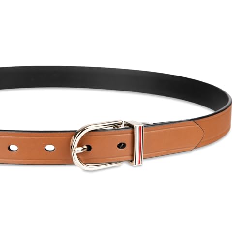 Tommy Hilfiger Women's Two-in-one Reversible Slim Width Casual Leather Belt for Jeans, Trousers and Dresses4