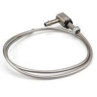 KLEHOPE Tankentnehmer, 50cm Standheizung, Edelstahl Kraftstoffleitung, 5mm x 3mm, für Meisten Fahrzeuge, Maschinen und Geräte