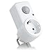 Produktbild SEBSON Zwischenstecker mit PIR Bewegungsmelder, Sensor Steckdose programmierbar, max. 1200W Glühlampe, max. 300W LED, IP20