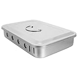 LALADEFIEE Boîte de en Acier Inoxydable 30 X 20 CM avec Couvercle Hermétique et Poignée...