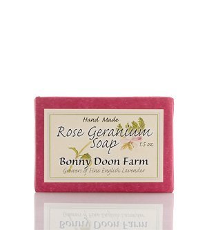Rose Geranium Soap Bar 1.5 oz by Bonny Doon Farm