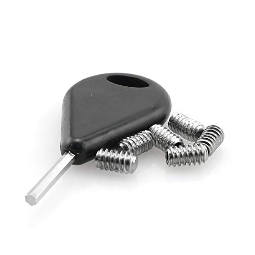 DTTRA Surf Fin Tool Surf Key Surfboard Key Fin Screw with 6 Screws