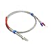 BNLUKQTST K Type Screw Temperature Probes M6 Thermocouple Sensor with Wire Stainless Steel Industrial Sensor(K-2M)