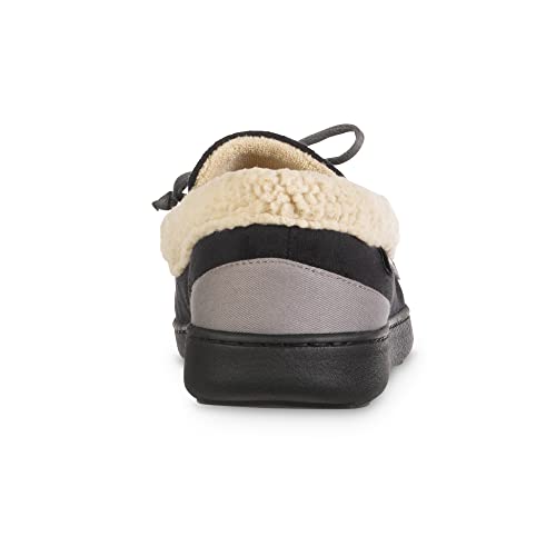 Image of isotoner Men's Indoor /Outdoor Slip-on Vincent Microsuede Moccasin Slippers With Memory Foam Comfort
