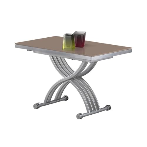 Giovanni Marchesi Table Basse Relevable Extensible Zen Cappuccino