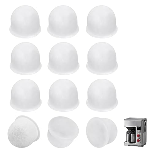 12-Pack Water Filter Pods for Wolf Gourmet Coffee Maker, Replacement Filters Compatible with Wolf Gourmet WGCM100S WGCM110S WGCM120S, Activated Carbon Coffee Filter