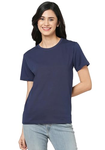 Image of Wear Your Opinion Women's S to 5XL Plain Solid 100% Cotton Unisex Boyfriend Fit T-Shirt (Design: Solid)