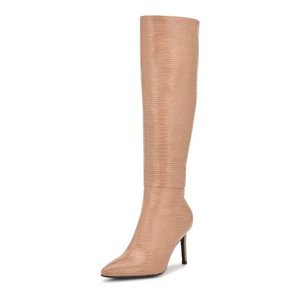 Nine West Women's Pointed Toe Stiletto Heel Knee High Boot