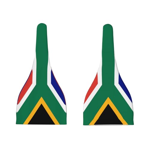 Newborn Baby Hat, South African Flag Print Soft Top Knot Beanie Cap, Cute Baby Headwear for 0-6 Months Black3