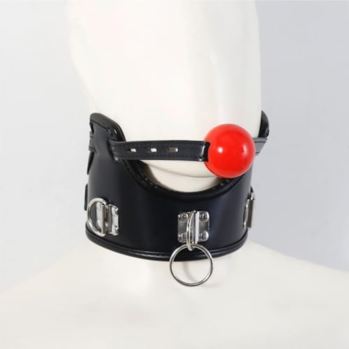 Collarín Ajustable Negro, Soporte para la práctica de Yoga, Corrector bucal 2 en 1, aplicable a los Deportes de Fitness Yoga