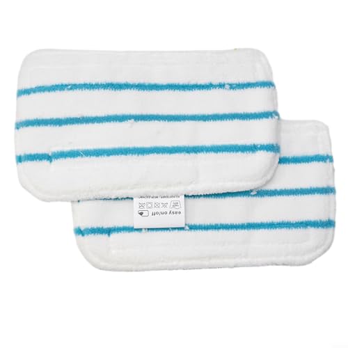 2pcs Microfibre Rectangular Mop Pads for Beldray BEL01097 Steam Cleaner, Washable and Reusable Floor...