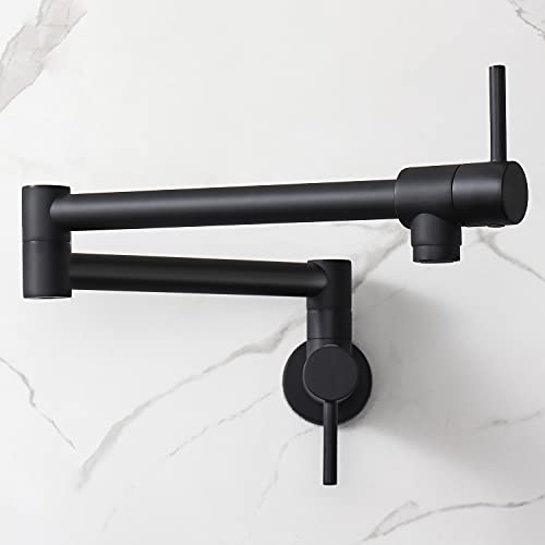Grifo de cocina extensible pot filler wall mount de latón de un agujero