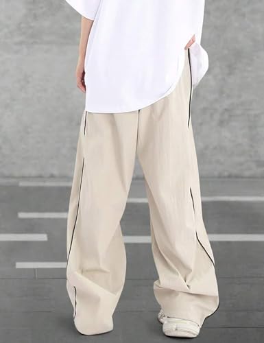 Pantalon de survêtement Y2k ample cordon réglable style rétro