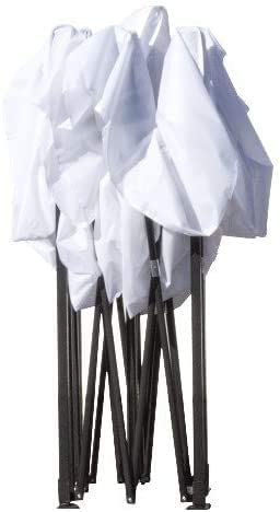 GAZEBO RICHIUDIBILE 3X3 Mt PADIGLIONE PIEGHEVOLE AUTOMATICO IMPERMEABILE A FISARMONICA COLORE BIANCO CON SACCA TELO DI COPERTURA adatto per Giardino Terrazza Fiera Feste Sagre Mercato Pic Nic Campeggio Bar Pub