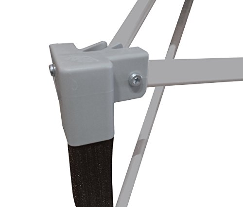 E-Z UP Ambassador Instant Shelter Canopy, 10 by 10', White Slate