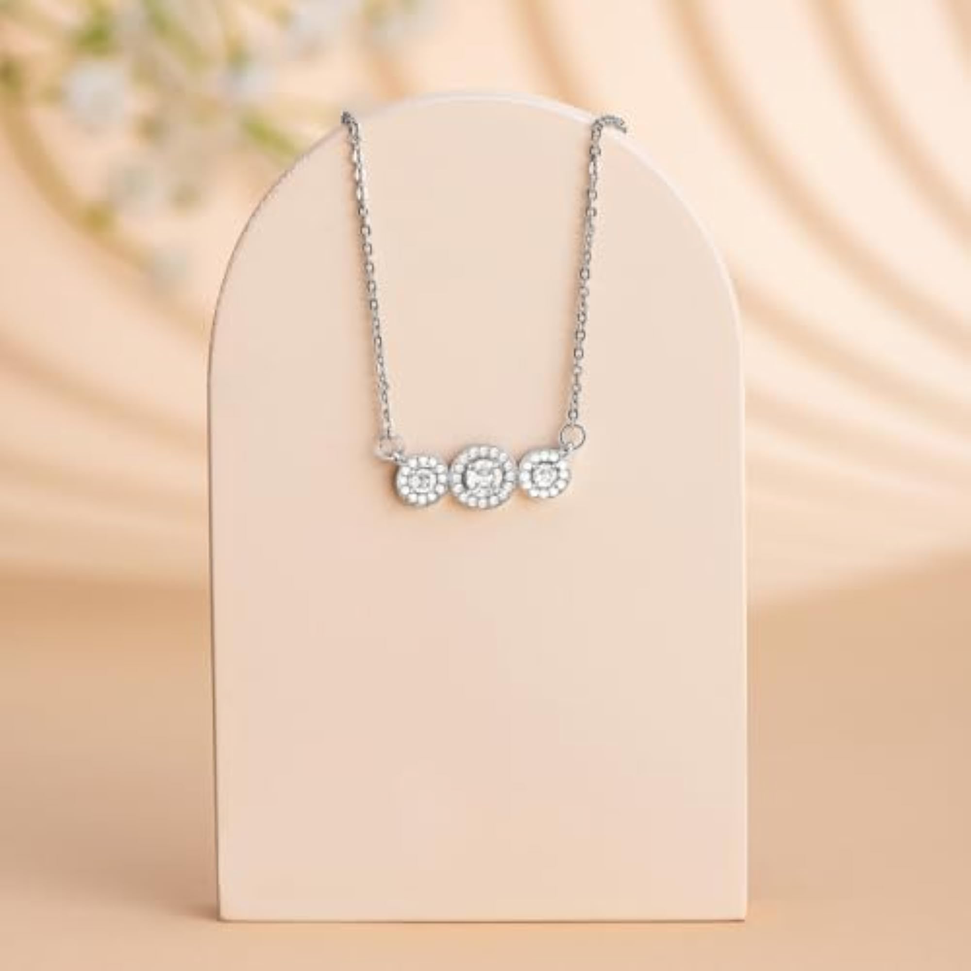Crystal Studded Pendant Necklace for Women - Birthday Anniversary Gift