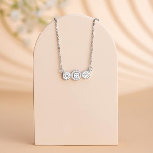 Crystal Studded Pendant Necklace for Women - Birthday Anniversary Gift