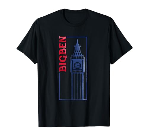 London Big Ben England Souvenir British Tower Uk Geschenk T-Shirt
