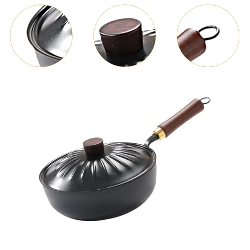 Wok de hierro con mango largo 24 cm miniatura 4