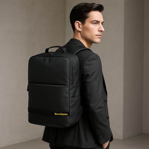 Image of Impulse Classic Premium Business Backpack | Unisex Office Bag in Vegan Leather | 27L Water Resistant with 15.6 inch Laptop Sleeve, Anti-Theft Pocket & Padded Straps