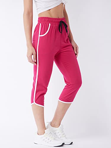 Image of Modeve Women Striped Cotton Blend Capri