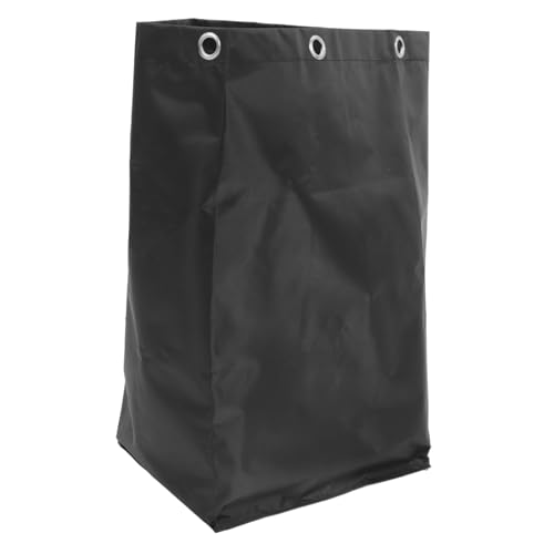 OSOLADY Cleaning Car Janitorial Cleaning Supplies Janitorial Storage Bag Janitorial Bags Replacement Janitorial Cleaning Bag Utility Cart Bag Garden Waste Bag Trolley Cart Bag Canvas Black