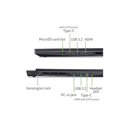 Nitro 14 AN14-41-R4M4 Notebook Gaming, Processore AMD Ryzen 7 8845HS, Ram 16 GB DDR5, 1024 GB SSD, Display 14.5" WUXGA IPS 120 Hz LED LCD, NVIDIA GeForce RTX 4050 6 GB, Windows 11 Home - Notebook - Immagine 7