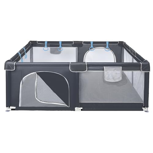 ONVAYA® Laufgitter | Laufstall für Babys | 120 x 160 cm | Schutzgitter für Kinder | Rechteckiges Krabbelgitter | Absperrgitter | Babyzaun in Grau | sicher & schadstofffrei ONVAYA® Laufgitter | Laufstall für Babys | 120 x 160 cm | Schutzgitter für Kinder | Rechteckiges Krabbelgitter | Absperrgitter | Babyzaun in Grau | sicher & schadstofffrei