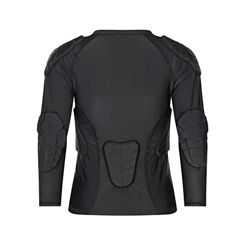 Topeter Kids Padded Football Goalie Shirt, Rib Protectors Youth Compression Shirts with Pads Catching Gear3