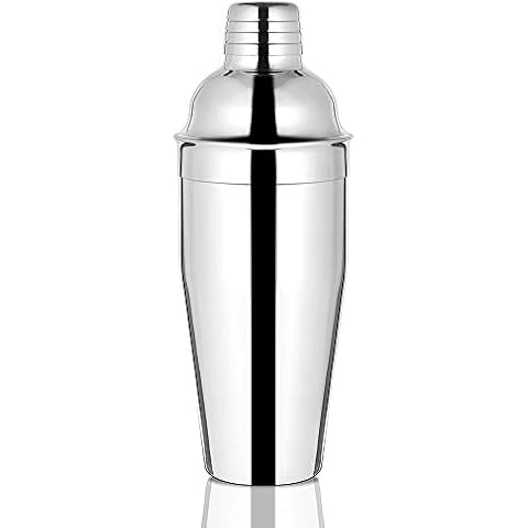 Etens Cocktail Shaker with Built-In Strainer Cover
