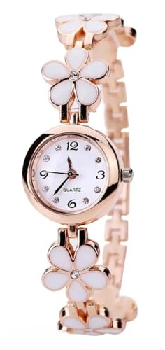 Image of FROZIL Analog 3 Different Color Flowered Dial Watch and Bracelet for Womens and Girls Combo Watches for Women and Girl Pack of 3