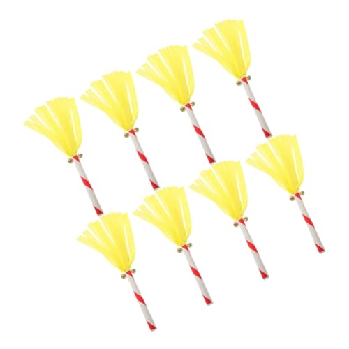 Mikikit 5sets Kindergarten Sticks Race Sticks for Cheerleading Pom Pom Decor Noise Maker 8pcs*5