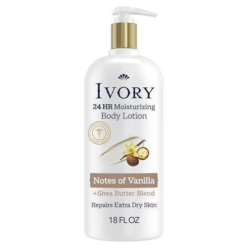Ivory Hand & Body Lotion, 24hr Moisturizing, Repairs Extra Dry Skin, All Day Hydration, Lightweight...