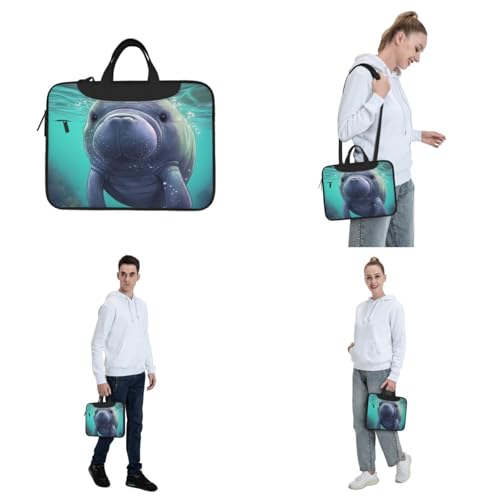 Bolso Maletín para Laptop diseño Manatí 14 pulgadas miniatura 7