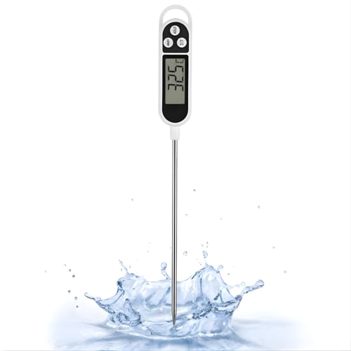 Cook Pro Meat Thermometer, Kitchen Gadgets 2025 New Food Temperature Meat Thermometer Probe Digital, Home Essentials Stocking Stuffers for Women with large LCD screen, ℉/℃ Button for Turkey Jam Sugar.
