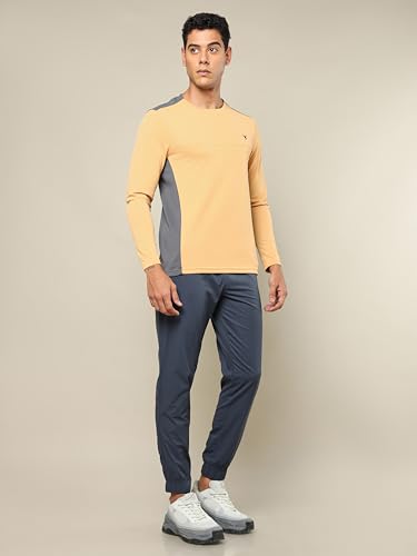 Image of TECHNOSPORT Men Polyester Slim Fit T-Shirt - (P725 P) Pack of 1