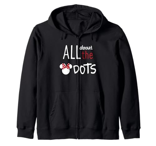 Minnie Disney sweat à capuche zippé à pois pour fille