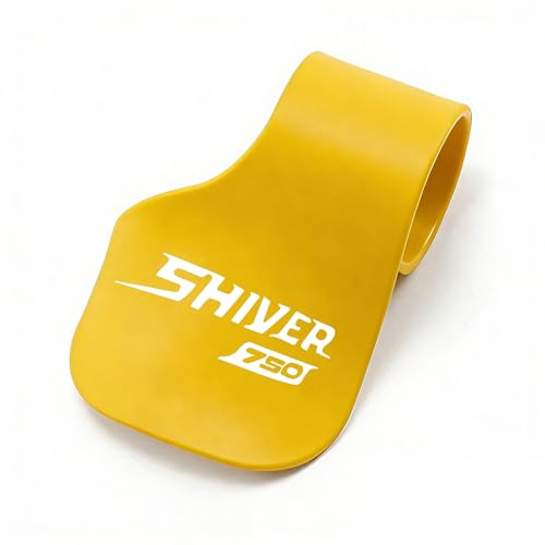 Poignée de guidon de moto Shiver 750 Aprilia avec repose-paume jaune
