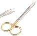 AAProTools Goldman Fox Scissors 5 Inches with Tungsten Carbide Inserts Gold Plated Handle AAProBrand