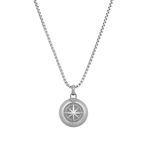 Collier boussole Tom Tailor acier inoxydable gris anti ternissement