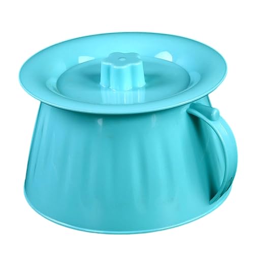harayaa Urinario portátil con tapa, ideal para emergencias, dormitorio, hogar, viajes, cabecera y niños mayores, Azul