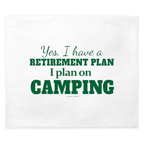 CafePress Camping Retirement Plan King Duvet Cover, Printed Comforter Cover, Unique Bedding