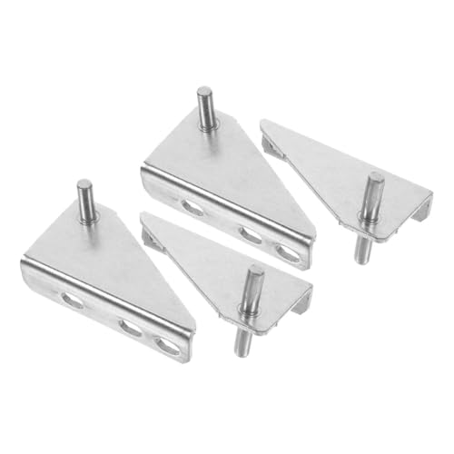 DIKACA Bisagra para Refrigerador de Acero Inoxidable 4 Piezas Tapa de Goma Eje de Puerta para Congelador Pequeño Separación 35 MM Accesorio para Reparación de Frigorífico Doméstico y