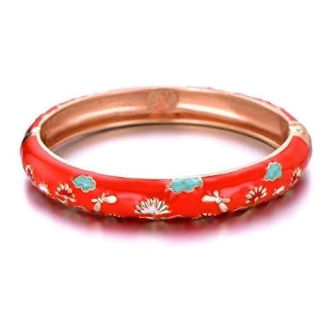 Bracelet floral UJOY en émail Cover