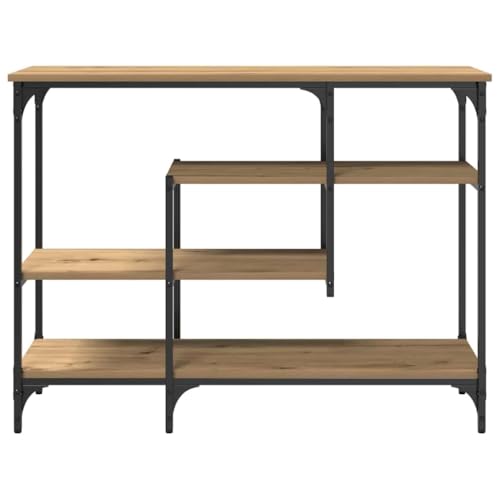 Mesa de entrada estrecha en roble para decorar el pasillo o colocar junto al sofá 6