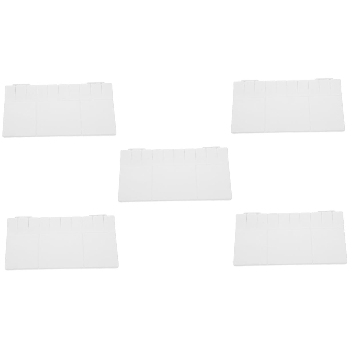 DOITOOL 5pcs Box Watercolor Mixing Tray Set 12 Compartment Palette Box for Artists