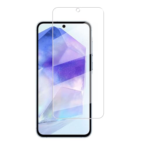 対応 Galaxy A55 5G ガラスフィルムSC-53E/SCG27 用の 強化ガラス液晶保護フィルム【1枚セット】 採用 高透過率 薄型 硬度9H 飛散防止処理 2.5D ラウンドエッジ加工 自動吸着 気泡ゼロ 指紋防止高精細